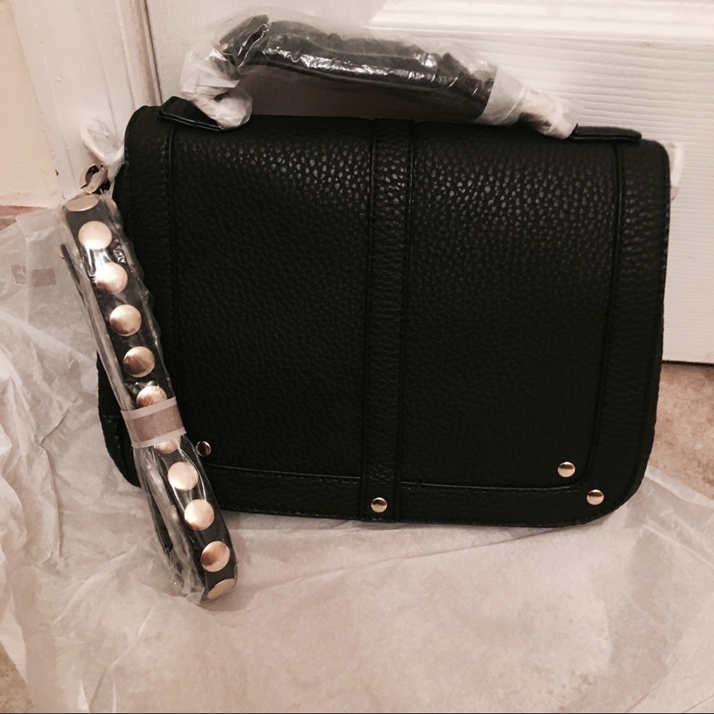 Black Bag w/ Studded Strap - Picture 6 of 8